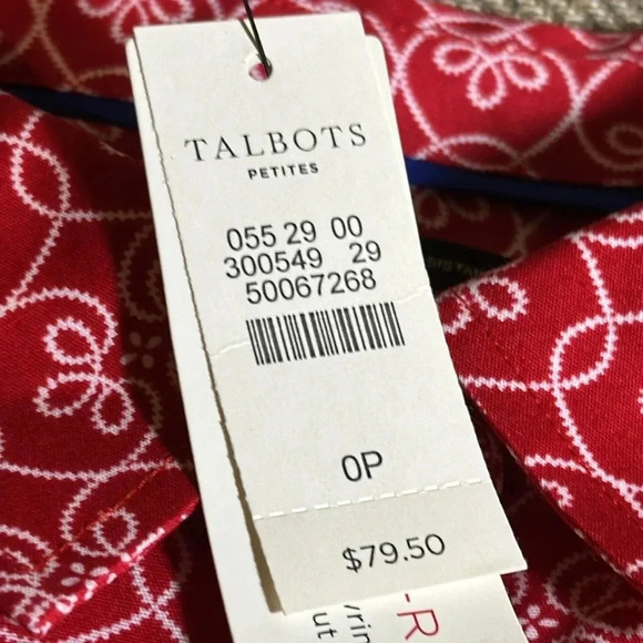 NWT talbots ladies long sleeve button down top blouse shirt 0P MSRP 79.50 - Picture 2 of 6